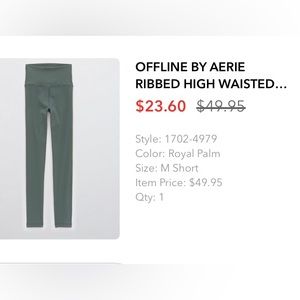 aerie sage leggings